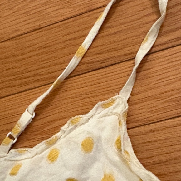Chic Yellow Polka Dot Mini Dress - Picture 4 of 7